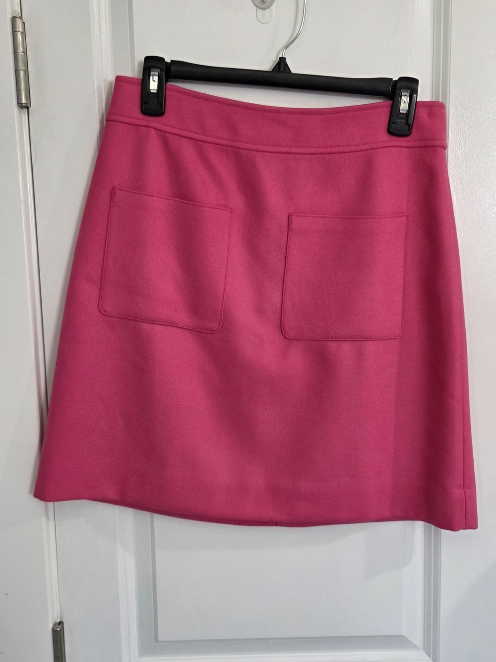 J. Crew Bright Pink Mini Skirt with Front Patch Pockets